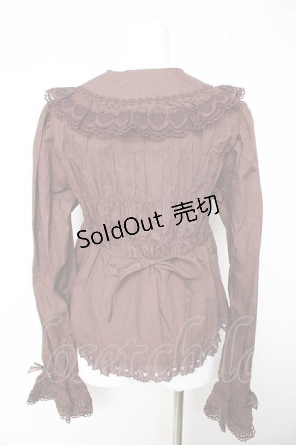 画像2: BABY, THE STARS SHINE BRIGHT / ベビードールブラウス(2025)  ブラウン Y-26-01-28-031-BA-BL-SZ-ZY (2)