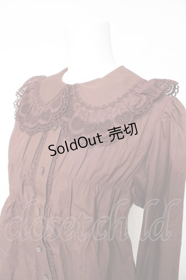 画像3: BABY, THE STARS SHINE BRIGHT / ベビードールブラウス(2025)  ブラウン Y-26-01-28-031-BA-BL-SZ-ZY (3)