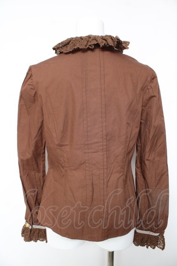 画像2: Angelic Pretty / Sweetレース襟ブラウス  ブラウン Y-26-01-28-032-AP-BL-SZ-ZY (2)