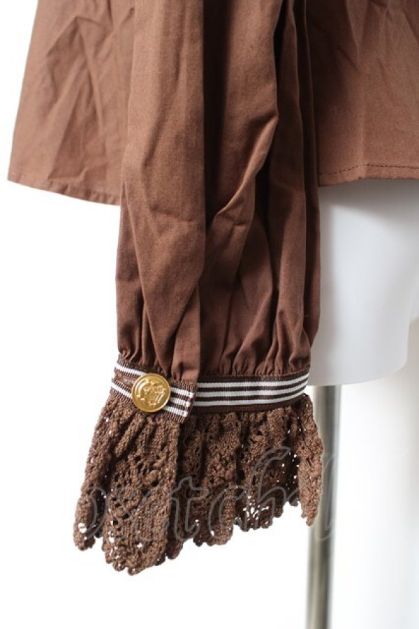 画像4: Angelic Pretty / Sweetレース襟ブラウス  ブラウン Y-26-01-28-032-AP-BL-SZ-ZY (4)