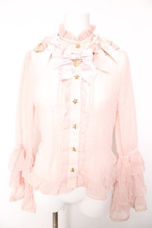 画像: BABY, THE STARS SHINE BRIGHT / Horoscopeドットブラウス  ピンク Y-26-01-28-034-BA-BL-SZ-ZY