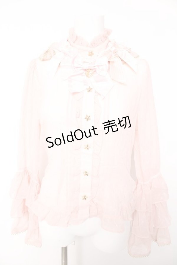 画像1: BABY, THE STARS SHINE BRIGHT / Horoscopeドットブラウス  ピンク Y-26-01-28-034-BA-BL-SZ-ZI (1)