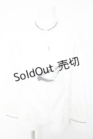 画像: Eri Aino's Collection / シャーロットの水曜日ブラウス  白 Y-26-01-28-035-LO-BL-SZ-ZY