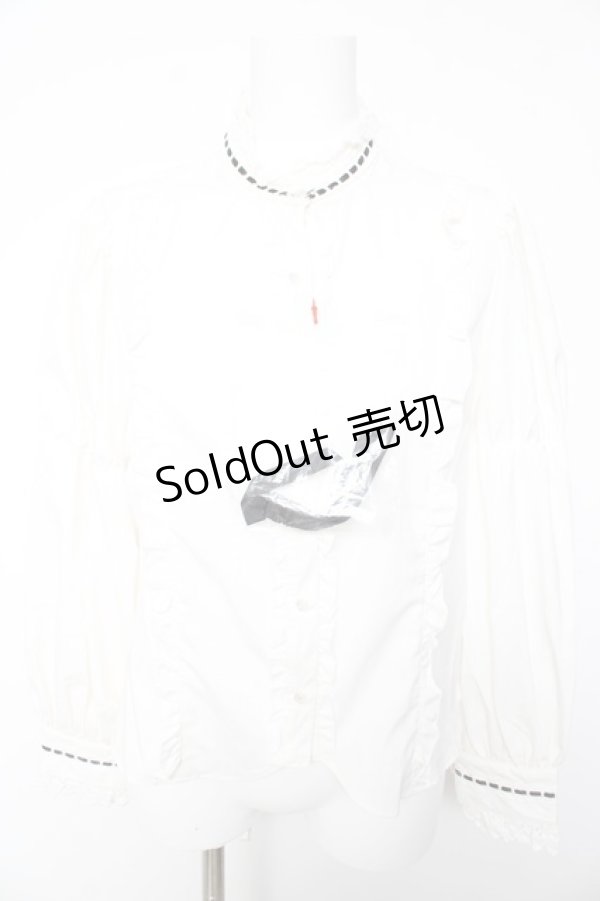 画像1: Eri Aino's Collection / シャーロットの水曜日ブラウス  白 Y-26-01-28-035-LO-BL-SZ-ZY (1)