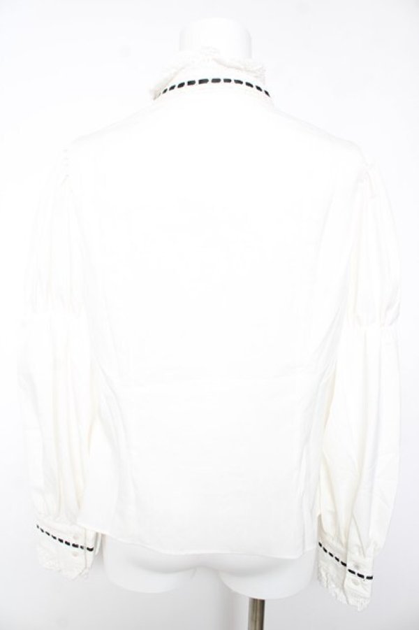 画像2: Eri Aino's Collection / シャーロットの水曜日ブラウス  白 Y-26-01-28-035-LO-BL-SZ-ZY (2)