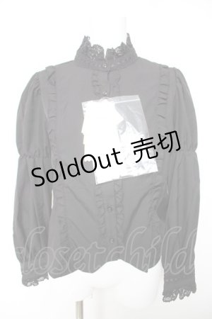 画像: Eri Aino's Collection / シャーロットの水曜日ブラウス  黒 Y-26-01-28-036-LO-BL-SZ-ZY