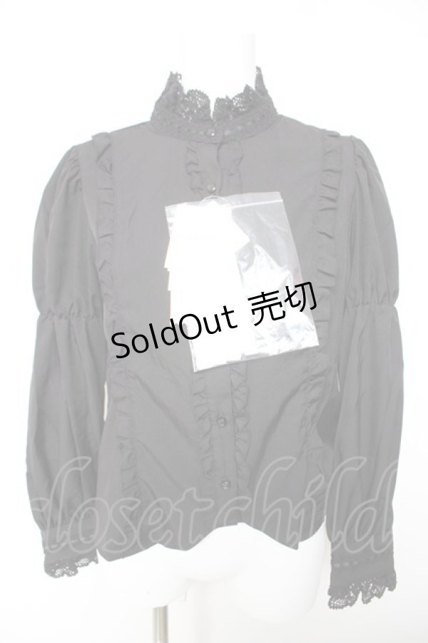 画像1: Eri Aino's Collection / シャーロットの水曜日ブラウス  黒 Y-26-01-28-036-LO-BL-SZ-ZY (1)