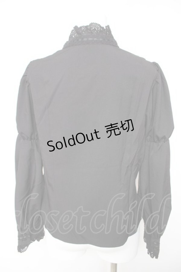 画像2: Eri Aino's Collection / シャーロットの水曜日ブラウス  黒 Y-26-01-28-036-LO-BL-SZ-ZY (2)