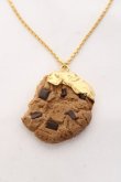 画像1: Q-pot. / チョコレートチップクッキーネックレス  チョコ Y-26-01-31-001-QP-AC-SZ-ZY (1)