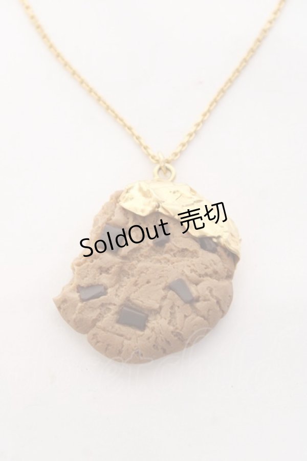 画像1: Q-pot. / チョコレートチップクッキーネックレス  チョコ Y-26-01-31-001-QP-AC-SZ-ZY (1)