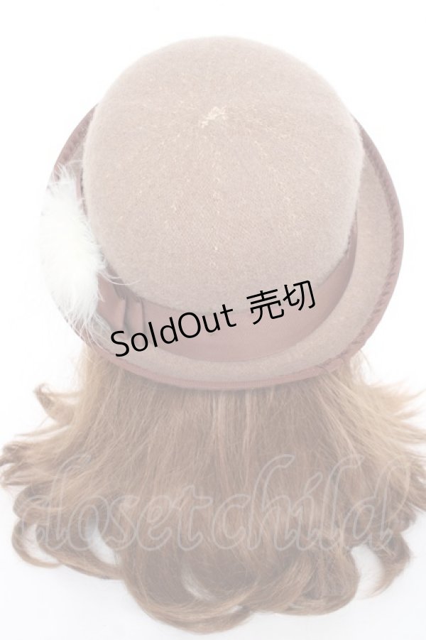 画像3: axes femme / ファーボーラー帽  モカ Y-26-01-31-037-AX-AC-SZ-ZY (3)