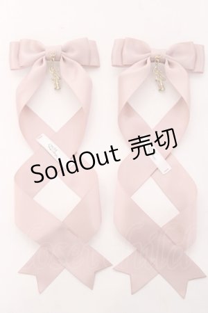 画像: LOTUS ribbon / ツインテールリボンバレッタ  ピンク Y-26-01-31-005-EL-ZA-SZ-ZY