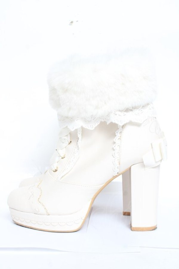 画像2: LIZ LISA / Many Wayファーショートブーツ 2 ホワイト Y-26-01-31-042-LO-SH-SZ-ZY (2)