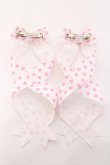 画像2: LOTUS ribbon / ツインテールリボンバレッタ  白×ピンク Y-26-01-31-006-EL-ZA-SZ-ZY (2)
