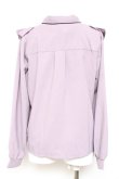 画像2: axes femme POETIQUE / バタフライ刺繍襟ブラウス M ラベンダー Y-26-01-31-046-AX-BL-SZ-ZY (2)