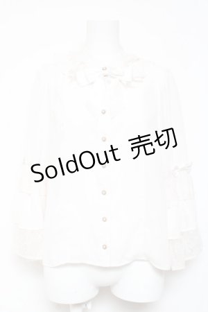 画像: axes femme kawaii / ケープ風ノースリブラウス M 白 Y-26-01-31-049-AX-BL-SZ-ZY