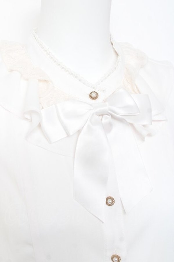 画像4: axes femme kawaii / ケープ風ノースリブラウス M 白 Y-26-01-31-049-AX-BL-SZ-ZY (4)