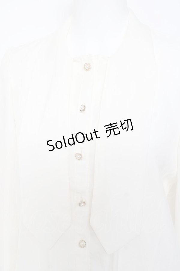 画像4: axes femme POETIQUE / ボウタイブラウス M 生成り Y-26-01-31-052-AX-BL-SZ-ZY (4)