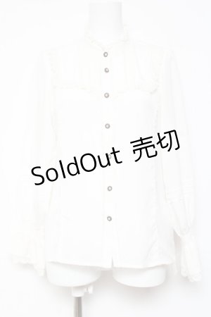 画像: axes femme kawaii / タッセルリボンタイブラウス M 白 Y-26-01-31-053-AX-BL-SZ-ZY