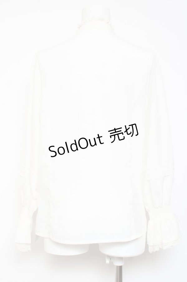 画像2: axes femme kawaii / タッセルリボンタイブラウス M 白 Y-26-01-31-053-AX-BL-SZ-ZY (2)