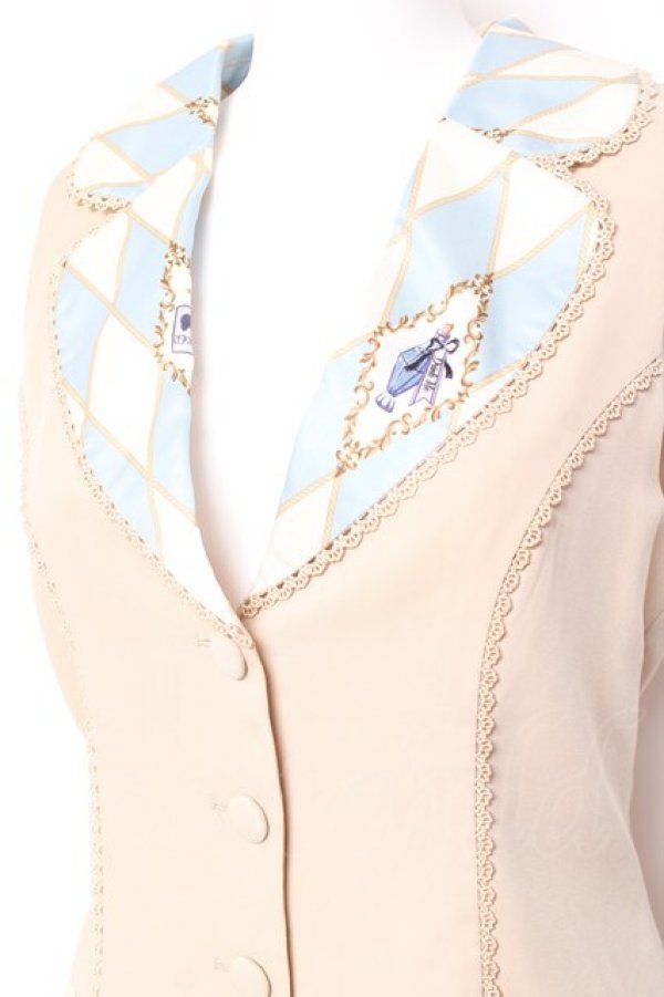 画像5: axes femme kawaii / ダイヤ柄ベスト M 生成り Y-26-01-31-059-AX-TO-SZ-ZY (5)