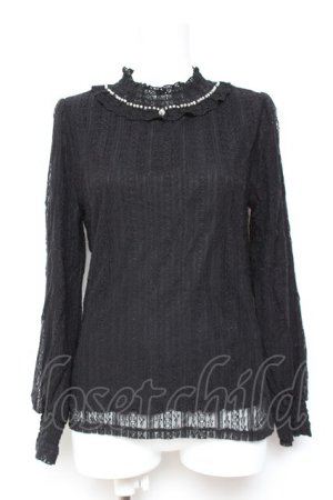 画像: axes femme / プチスタンド総レースPO M 黒 Y-26-01-31-061-AX-TO-SZ-ZY