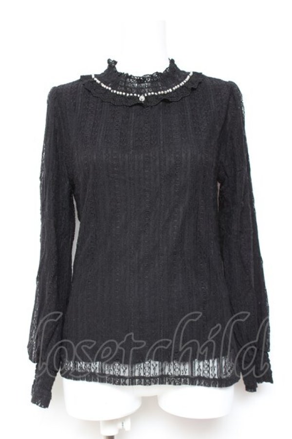 画像1: axes femme / プチスタンド総レースPO M 黒 Y-26-01-31-061-AX-TO-SZ-ZY (1)