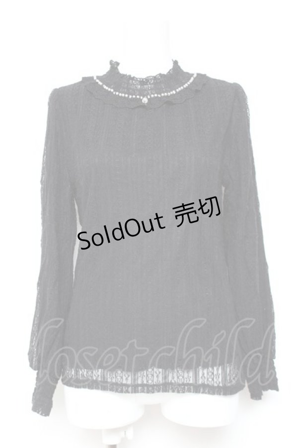 画像1: axes femme / プチスタンド総レースPO M 黒 Y-26-01-31-061-AX-TO-SZ-ZY (1)