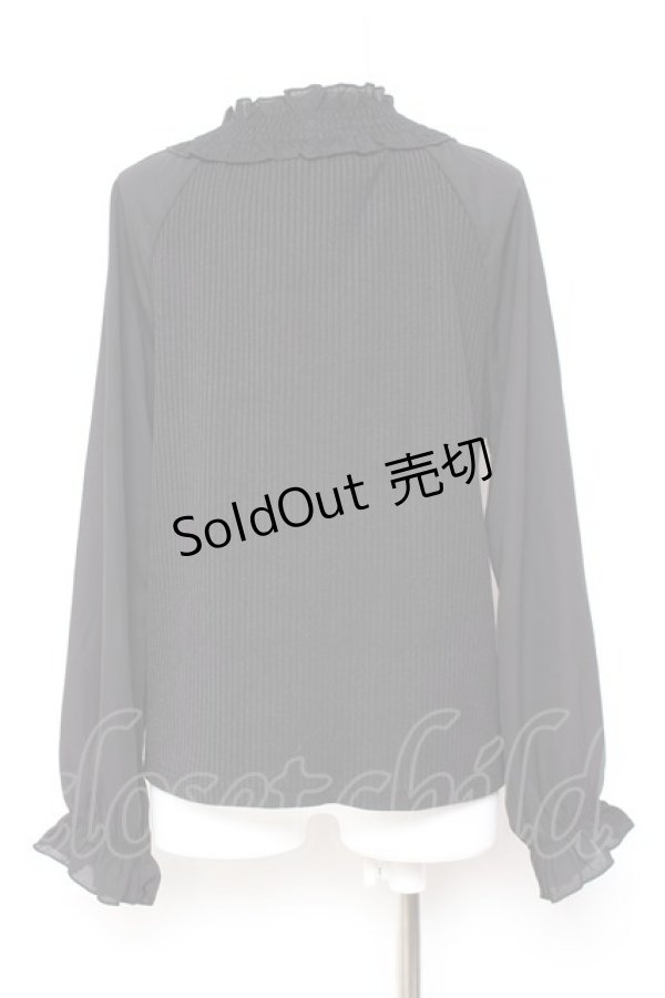 画像2: axes femme / フラワー刺繍プルオーバー M 黒 Y-26-01-31-062-AX-TO-SZ-ZY (2)