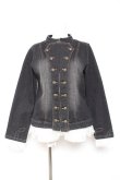 画像1: axes femme NOSTALGIE / ナポレオンデニムジャケット F 黒 Y-26-01-31-067-AX-JA-SZ-ZY (1)