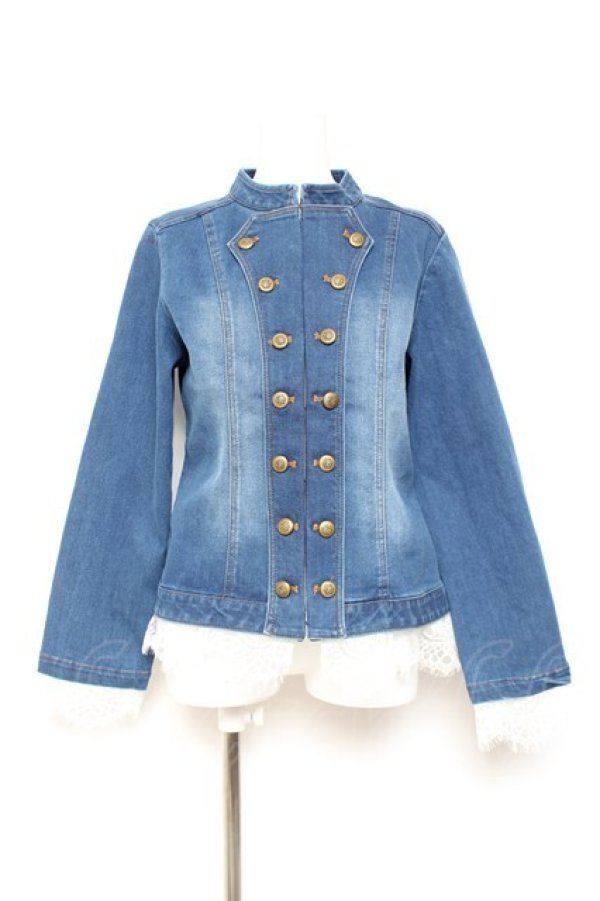 画像1: axes femme NOSTALGIE / ナポレオンデニムジャケット F ウォッシュ Y-26-01-31-068-AX-JA-SZ-ZY (1)