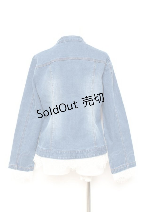 画像2: axes femme NOSTALGIE / ナポレオンデニムジャケット F ウォッシュ Y-26-01-31-068-AX-JA-SZ-ZI (2)