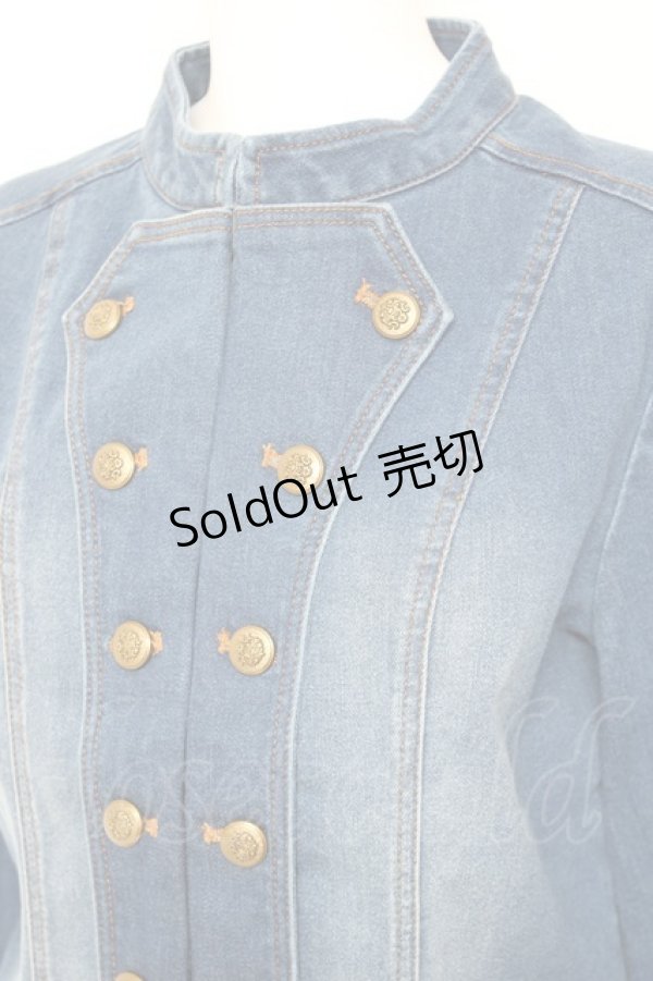 画像3: axes femme NOSTALGIE / ナポレオンデニムジャケット F ウォッシュ Y-26-01-31-068-AX-JA-SZ-ZI (3)