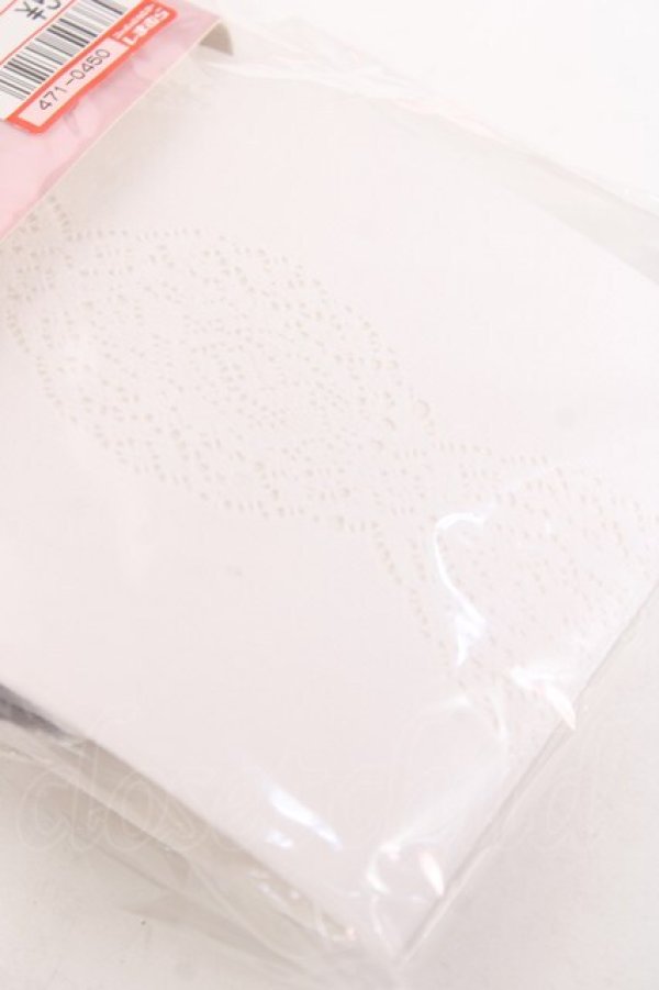 画像2: m petit by misako / AMブブンレースアミタイツ M-L 中白 Y-26-01-31-012-LO-ZA-SZ-ZY (2)