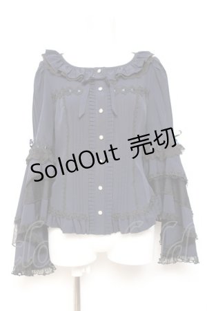 画像: Hoshibako Works / ベル・エピヌ　ブラウス  ネイビー Y-26-01-31-073-LO-BL-SZ-ZS