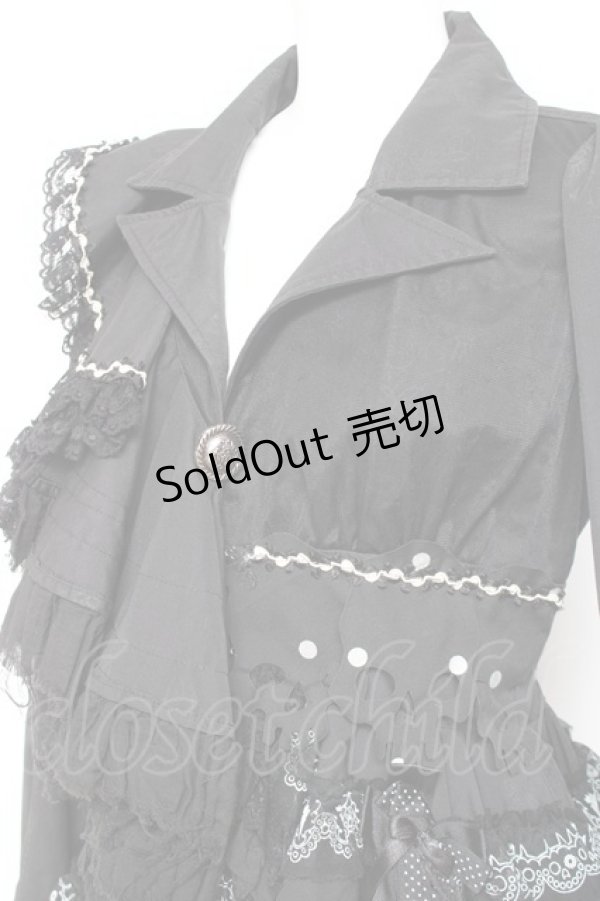 画像5: hEVEN / スカルデザインフリル変形ジャケット  黒 Y-26-01-31-075-HN-JA-SZ-ZY (5)