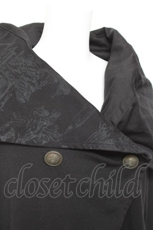 画像5: NAOTO SEVEN / BIGカラー変形カーディガン  黒 Y-26-01-31-076-HN-TO-SZ-ZY (5)