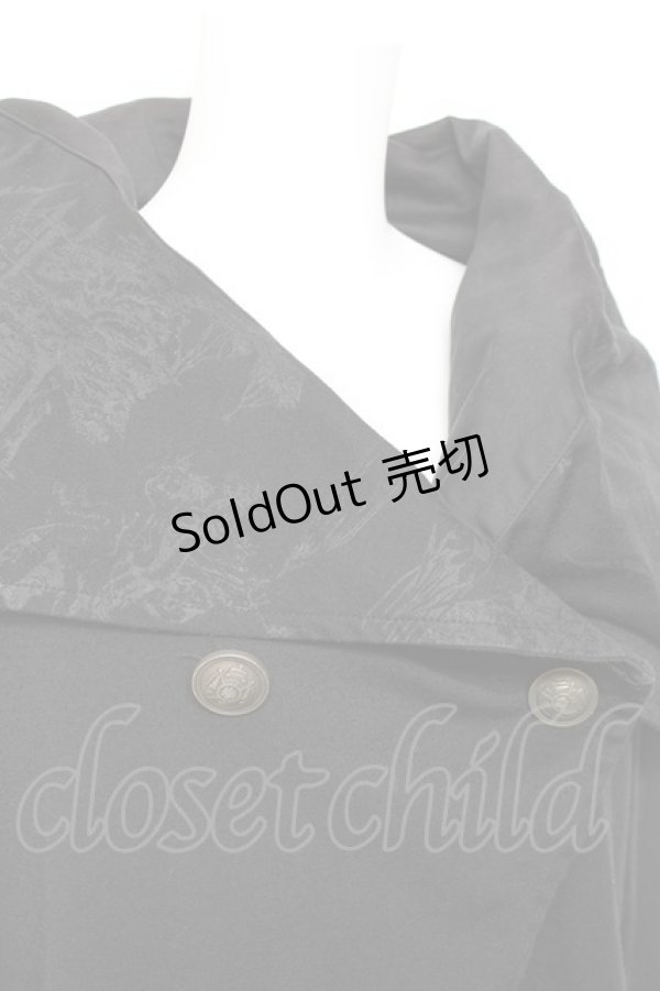 画像5: NAOTO SEVEN / BIGカラー変形カーディガン  黒 Y-26-01-31-076-HN-TO-SZ-ZY (5)