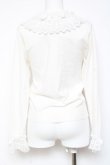画像2: axes femme kawaii / レーシーフリルニットプル M 白 Y-26-01-31-083-AX-TO-SZ-ZY (2)