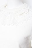 画像3: axes femme kawaii / レーシーフリルニットプル M 白 Y-26-01-31-083-AX-TO-SZ-ZY (3)
