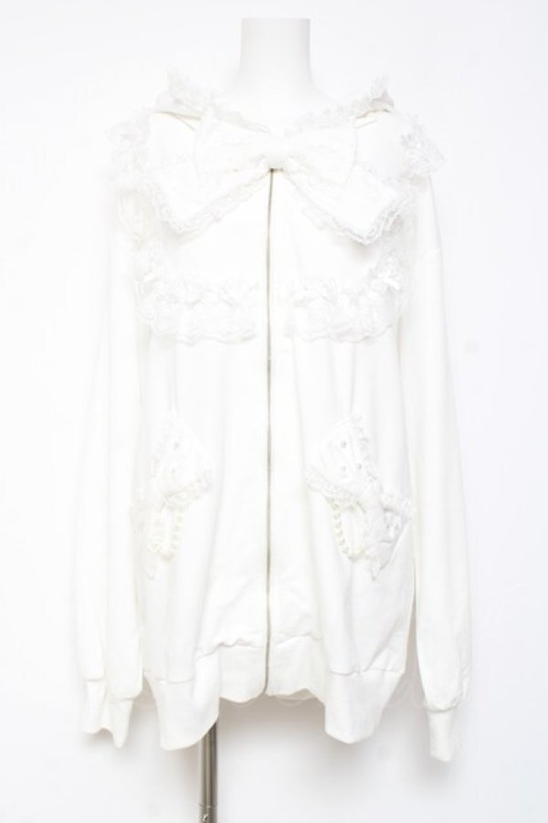 画像1: Ank Rouge / うさちゃんパーカー M 白 Y-26-01-31-085-CA-TO-SZ-ZY (1)