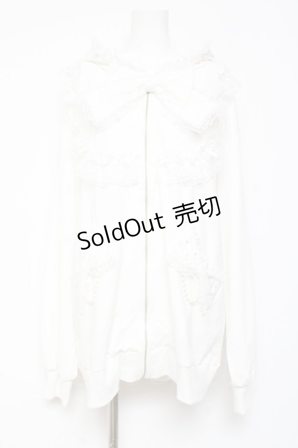 画像1: Ank Rouge / うさちゃんパーカー M 白 Y-26-01-31-085-CA-TO-SZ-ZI (1)