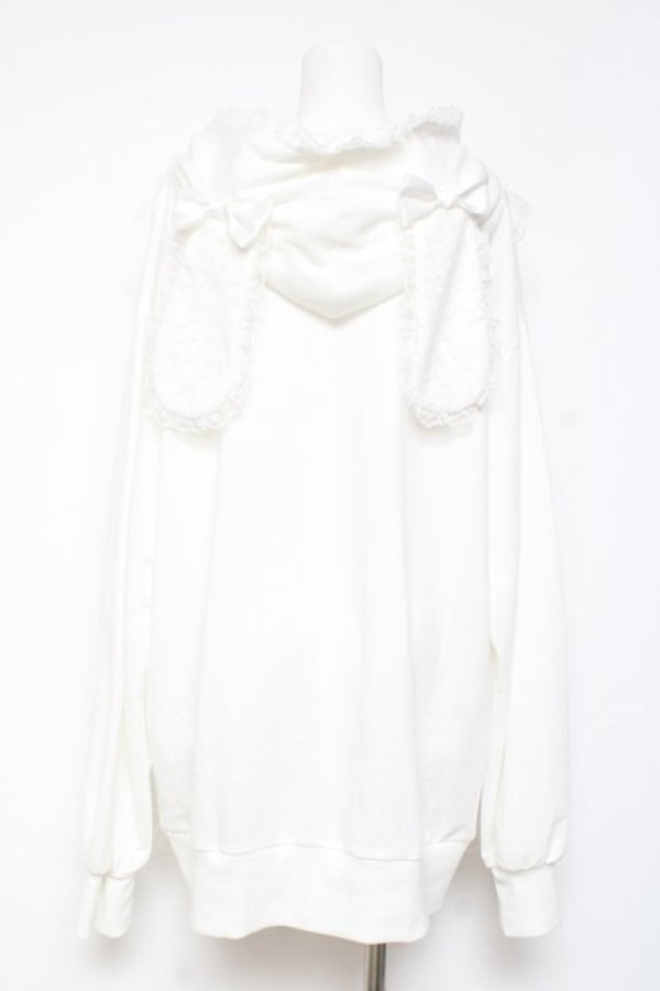 画像3: Ank Rouge / うさちゃんパーカー M 白 Y-26-01-31-085-CA-TO-SZ-ZY (3)