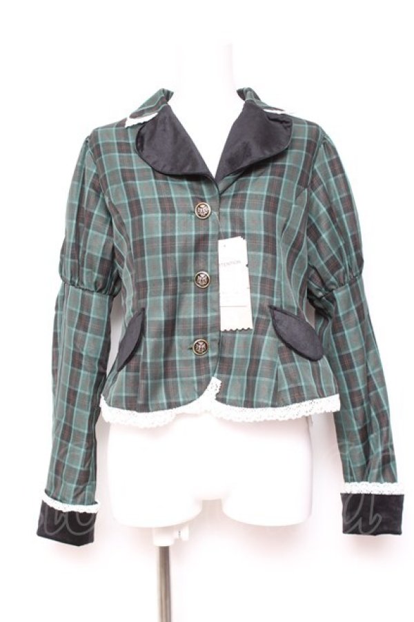 画像1: Eri Aino's collaboration / TT*AINCHKベロアジャケット M 中緑 Y-26-01-31-088-LO-JA-SZ-ZY (1)