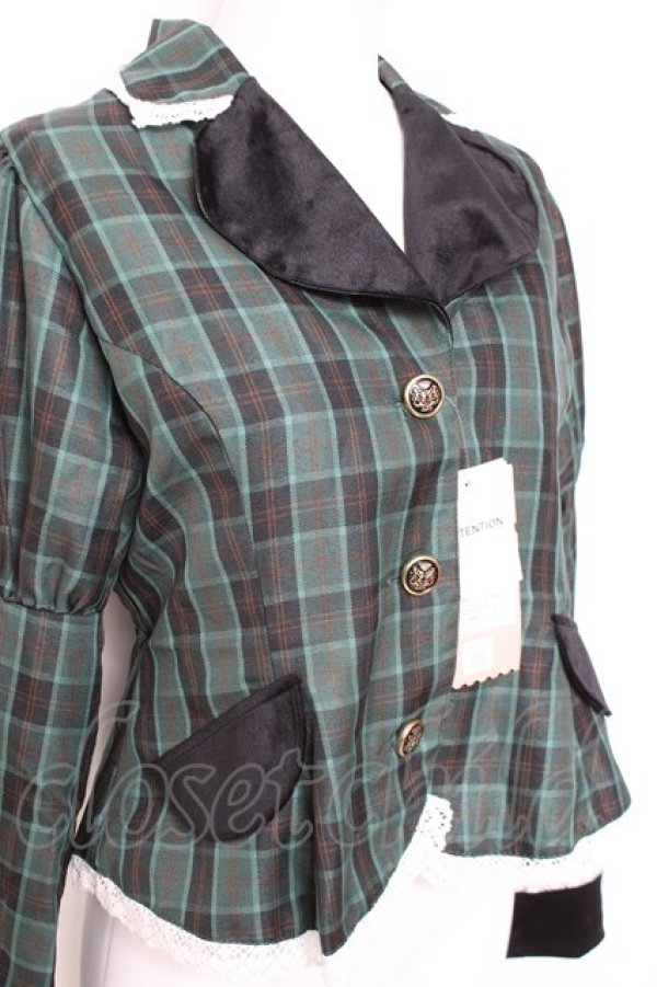 画像3: Eri Aino's collaboration / TT*AINCHKベロアジャケット M 中緑 Y-26-01-31-088-LO-JA-SZ-ZY (3)