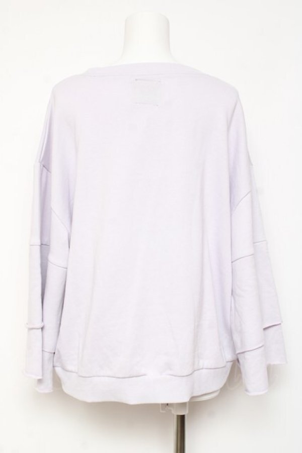 画像2: LISTEN FLAVOR / ネコノキモチ ベルスリーブプルオーバー F ラベンダー Y-26-01-31-090-PU-TO-SZ-ZY (2)