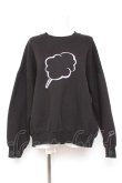 画像1: CLOTTY / BIG CC SWEAT-SHIRT 綿アメシグネチャートレーナー  黒 Y-26-01-31-092-LO-TO-SZ-ZY (1)