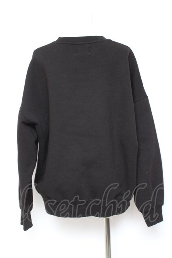 画像2: CLOTTY / BIG CC SWEAT-SHIRT 綿アメシグネチャートレーナー  黒 Y-26-01-31-092-LO-TO-SZ-ZY (2)