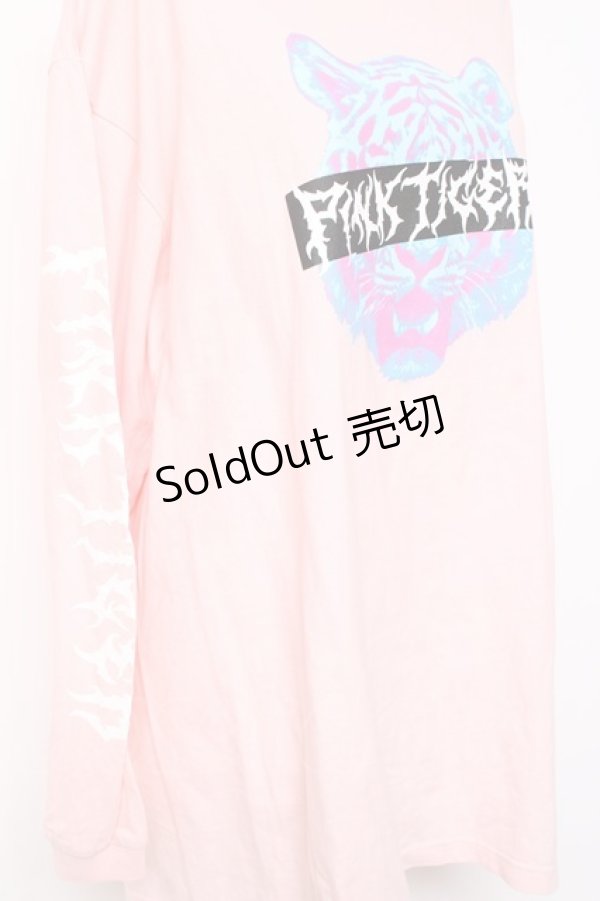 画像3: LISTEN FLAVOR / タイガープリントカットソー  ピンク Y-26-01-31-093-PU-TO-SZ-ZY (3)