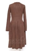 画像2: Favorite / フィット&フレアニットワンピース  ブラウン Y-26-01-31-094-LO-OP-SZ-ZY (2)